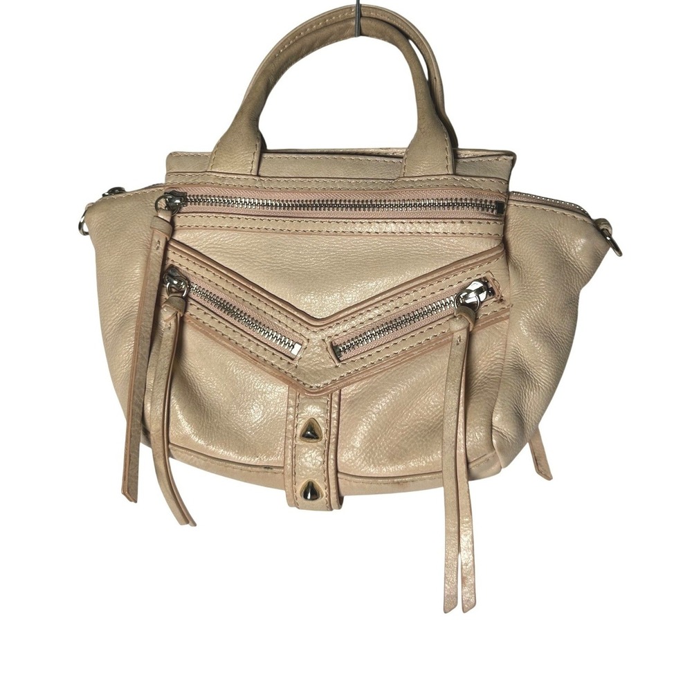 Botkier Trigger Mini Blush Pink Leather Satchel Project Bag Missing Strap AS IS